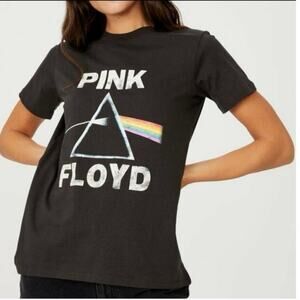 Pink Floyd Womens Dark Side of the Moon Band Tee Black size Small
